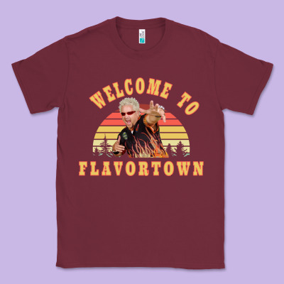 New Guy Fieri Fans Flavortown Classic Tee Designed By Inspiradesign