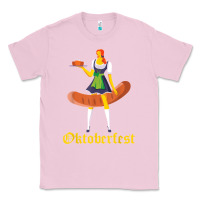 Bubblegum Pink barmaid oktoberfest funny german woman dirndl bratwurst t shirt Classic Tee - InspiraDesign