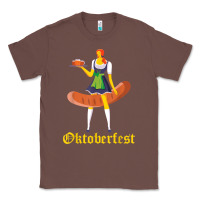 Chestnut barmaid oktoberfest funny german woman dirndl bratwurst t shirt Classic Tee - InspiraDesign