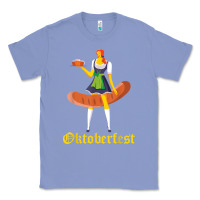 Colony Blue barmaid oktoberfest funny german woman dirndl bratwurst t shirt Classic Tee - InspiraDesign
