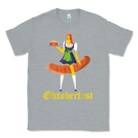 Heather Grey barmaid oktoberfest funny german woman dirndl bratwurst t shirt Classic Tee - InspiraDesign