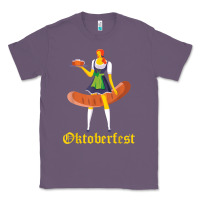 Lavender barmaid oktoberfest funny german woman dirndl bratwurst t shirt Classic Tee - InspiraDesign