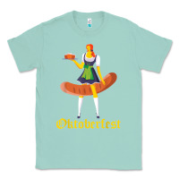 Seafoam barmaid oktoberfest funny german woman dirndl bratwurst t shirt Classic Tee - InspiraDesign