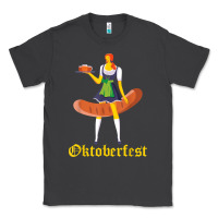 Smoke barmaid oktoberfest funny german woman dirndl bratwurst t shirt Classic Tee - InspiraDesign