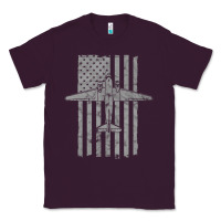 Plum C-47 Skytrain Wwii Transport Airplane Vintage Flag Classic Tee - InspiraDesign
