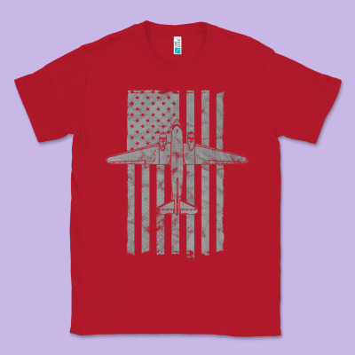 C-47 Skytrain Wwii Transport Airplane Vintage Flag Classic Tee Designed By Inspiradesign