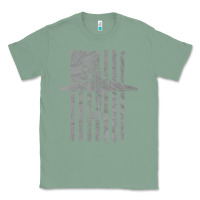 Sage C-47 Skytrain Wwii Transport Airplane Vintage Flag Classic Tee - InspiraDesign