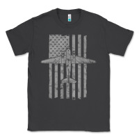 Smoke C-47 Skytrain Wwii Transport Airplane Vintage Flag Classic Tee - InspiraDesign