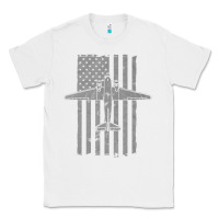 White C-47 Skytrain Wwii Transport Airplane Vintage Flag Classic Tee - InspiraDesign