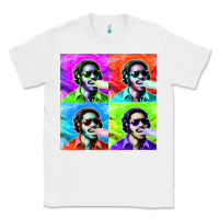White STEVIE WONDER! Classic Tee - InspiraDesign