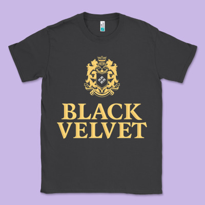 Black Velvet Canadian Whisky Classic Tee Designed By Inspiradesign