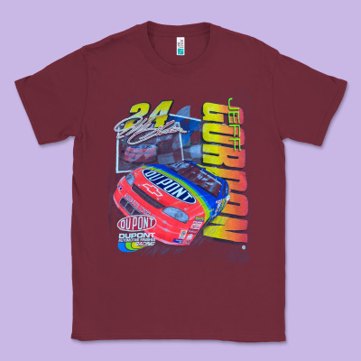 Jeff Gordon Dupont Vintage Racing Classic Tee Designed By Inspiradesign