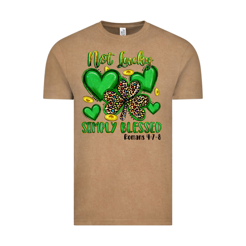 Not Lucky Simply Blessed Vintage Tee by Artiststas | Teevron