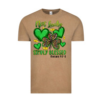 Vintage Coffee not lucky simply blessed Vintage Tee - Artiststas