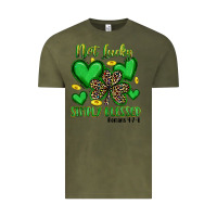 Vintage Olive not lucky simply blessed Vintage Tee - Artiststas
