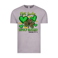 Vintage Zinc not lucky simply blessed Vintage Tee - Artiststas