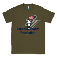 Army Green Tunnel To Towers F-oundation American Flag USA Flag Classic Tee - InspiraDesign