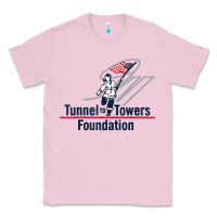 Bubblegum Pink Tunnel To Towers F-oundation American Flag USA Flag Classic Tee - InspiraDesign