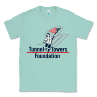 Seafoam Tunnel To Towers F-oundation American Flag USA Flag Classic Tee - InspiraDesign
