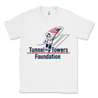 White Tunnel To Towers F-oundation American Flag USA Flag Classic Tee - InspiraDesign