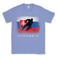 Colony Blue Slovakia Ice Hockey Slovak Flag Classic Tee - InspiraDesign