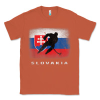 Copper Slovakia Ice Hockey Slovak Flag Classic Tee - InspiraDesign