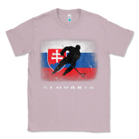 Lilac Slovakia Ice Hockey Slovak Flag Classic Tee - InspiraDesign