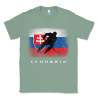 Sage Slovakia Ice Hockey Slovak Flag Classic Tee - InspiraDesign