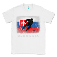 White Slovakia Ice Hockey Slovak Flag Classic Tee - InspiraDesign