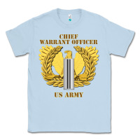 Dusty Blue Emblem warrant officer cw5 Classic Tee - InspiraDesign