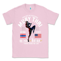 Bubblegum Pink thailand american flag muay thai boxing train hard repeat t shirt Classic Tee - InspiraDesign
