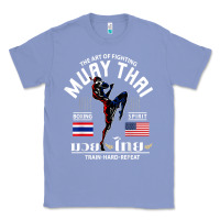 Colony Blue thailand american flag muay thai boxing train hard repeat t shirt Classic Tee - InspiraDesign
