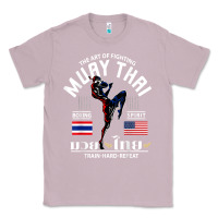 Lilac thailand american flag muay thai boxing train hard repeat t shirt Classic Tee - InspiraDesign