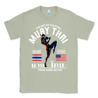 Matcha thailand american flag muay thai boxing train hard repeat t shirt Classic Tee - InspiraDesign