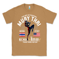 Toasted Coconut thailand american flag muay thai boxing train hard repeat t shirt Classic Tee - InspiraDesign