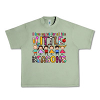 Oil Green i love my job for all the little reasons Urban Heavy Tee - Artiststas