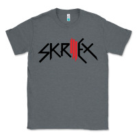 Charcoal Heather white skrillex Classic Tee - InspiraDesign