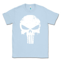 Dusty Blue the punisher skull Classic Tee - InspiraDesign
