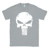 Heather Grey the punisher skull Classic Tee - InspiraDesign