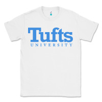 White Tufts University Classic Tee - InspiraDesign