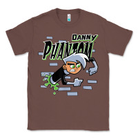 Chestnut Danny Phantom Coming Through Brick Wall Classic Tee - InspiraDesign