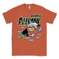 Copper Danny Phantom Coming Through Brick Wall Classic Tee - InspiraDesign