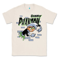 Natural Danny Phantom Coming Through Brick Wall Classic Tee - InspiraDesign