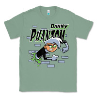 Sage Danny Phantom Coming Through Brick Wall Classic Tee - InspiraDesign