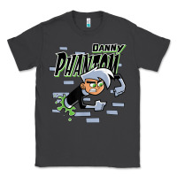 Smoke Danny Phantom Coming Through Brick Wall Classic Tee - InspiraDesign
