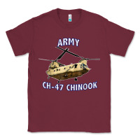 Burgundy ARMY CH-47 CHINOOK HELICOPTER Classic Tee - InspiraDesign