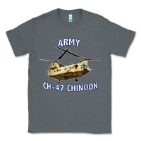 Charcoal Heather ARMY CH-47 CHINOOK HELICOPTER Classic Tee - InspiraDesign