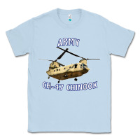 Dusty Blue ARMY CH-47 CHINOOK HELICOPTER Classic Tee - InspiraDesign