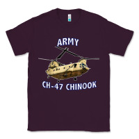 Plum ARMY CH-47 CHINOOK HELICOPTER Classic Tee - InspiraDesign