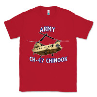 Red ARMY CH-47 CHINOOK HELICOPTER Classic Tee - InspiraDesign